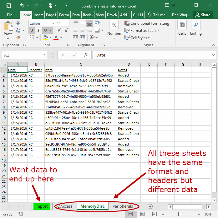 pull data from multiple excel for mac files into one